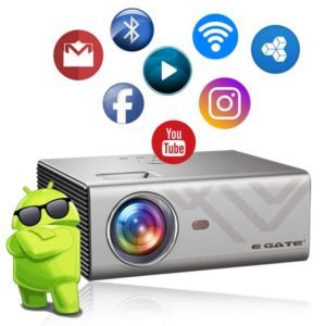 EGATE K9 Android LED 720p 2400 Lumens HD Projector with 4D Digital Keystone