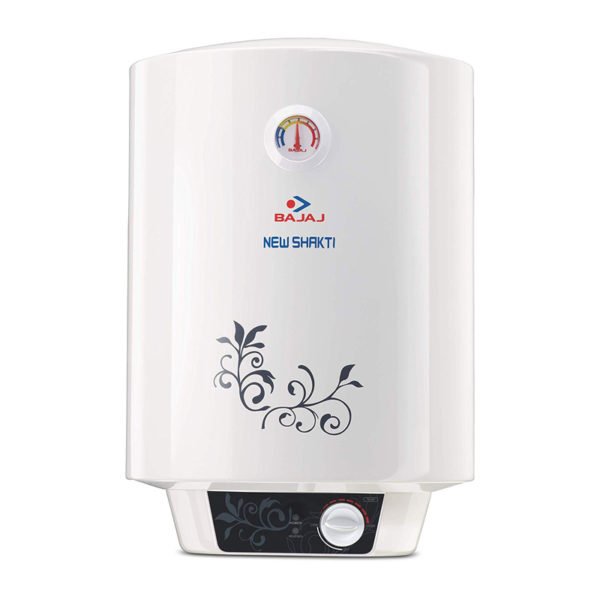 Bajaj New Shakti Storage 15 Ltr Vertical Water Heater, White, 4 Star
