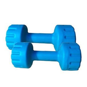 Aurion Set of 2 PVC Dumbbells Weights Fitness Home Gym Exercise Barbell (Pack of 2) Light Heavy for Women & Men’s Dumbbell