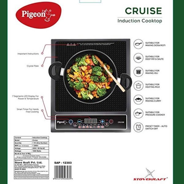 Pigeon by Stovekraft Cruise 1800-Watt Induction Cooktop