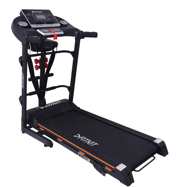 Fitkit FT100 Series (3.25 HP Peak) Motorized Treadmill with Free Dietitian,Personal Trainer, Doctor Consultation and Installation Services