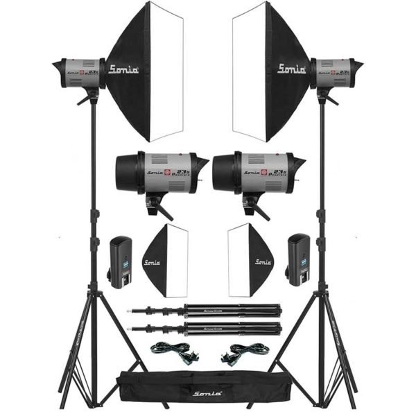 Sonia Studio Light Powerpro 23RF Kit with Double Diffuser Soft Box