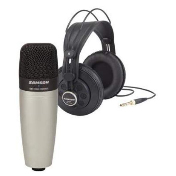 Samson SAC01850 C01 Condenser Mic with SR850 Headphones