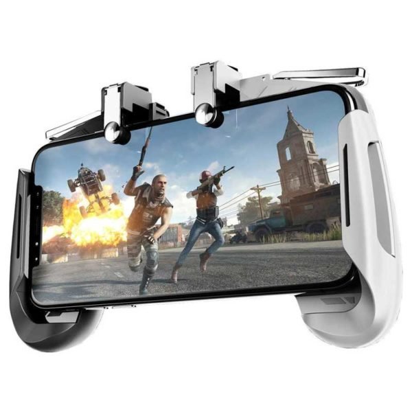 CQLEK® 2 in 1 Mobile Remote Controller Gamepad Holder Handle Joystick Triggers for PUBG L1 R1 Shoot Aim Button for iOS and Android