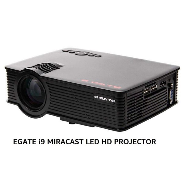 EGATE i9 MIRACAST LED HD PROJECTOR - HD 1920 X 1080 – HDMI – USB - VGA – 120” DISPLAY