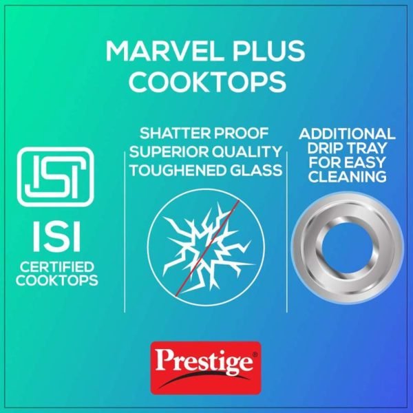 Prestige Marvel Plus Stainless Steel 3 Burner Gas Stove