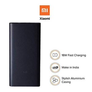 Mi 10000mAH Li-Polymer Power Bank 2i (Black) with 18W Fast Charging