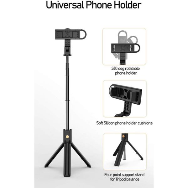 Mobilife Bluetooth Extendable Selfie Stick with Wireless Remote