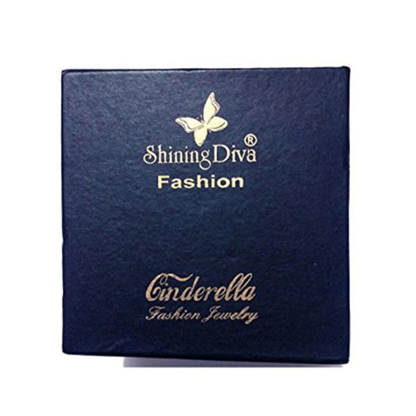Shining Diva Fashion Crystal Flower Bangle Bracelet for Women and Girls (Rose Gold) (10079b)